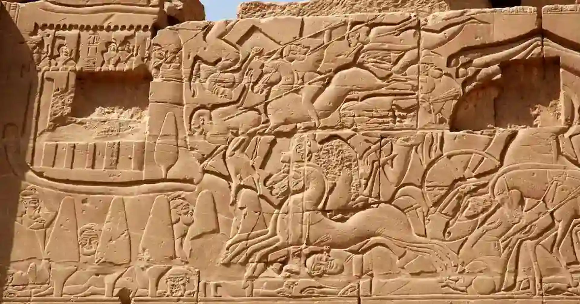 Egypt military war carvings, what they show and where to see them