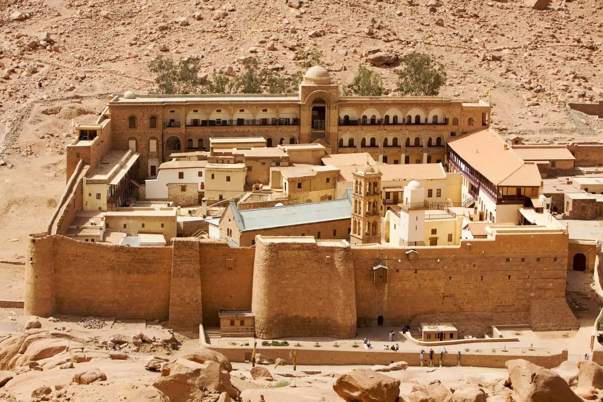 Saint Catherine's Monastery from above