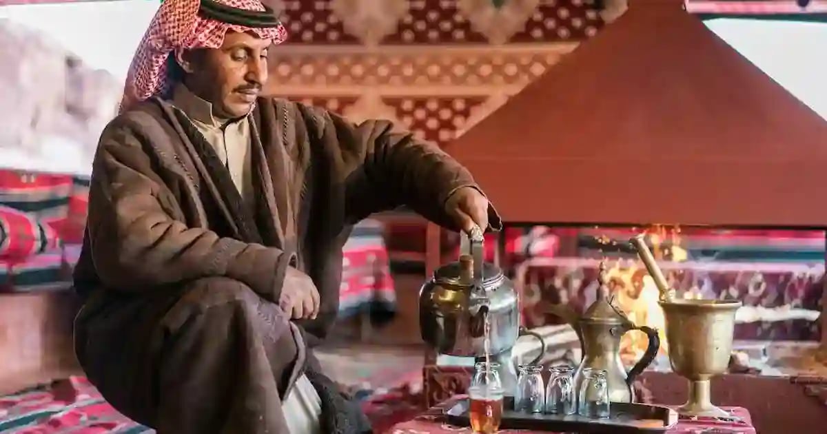 Bedouin Tea in a Tent
