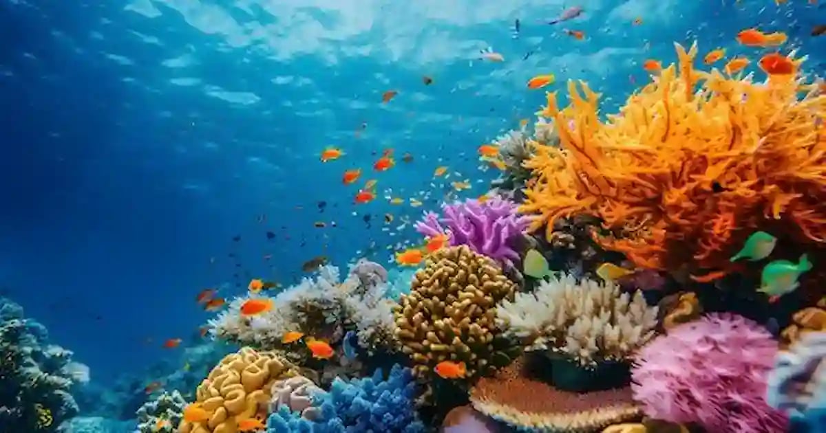 Underwater Coral Gardens in the Red Sea