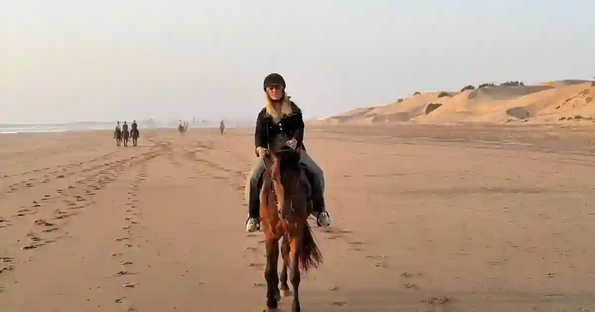Horse riding in the Egyptian desert