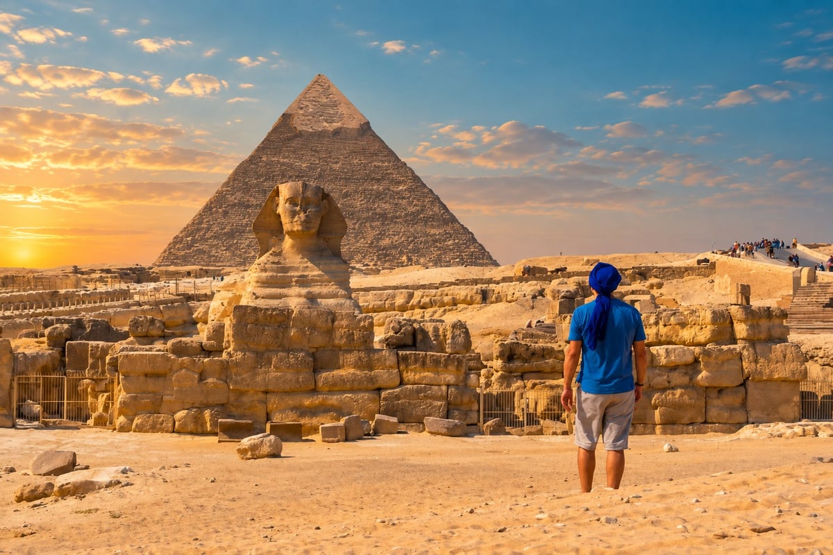 Pyramids Sphinx Giza Cairo