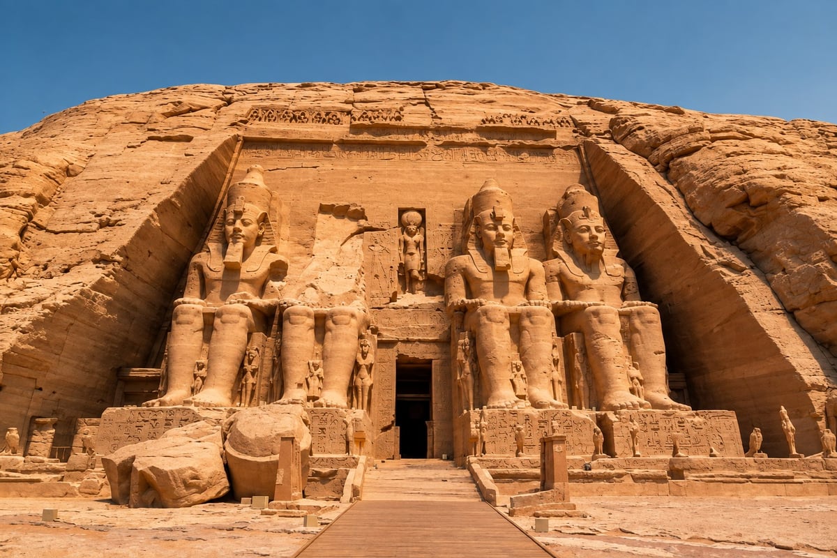 Abu Simbel Temple Outside Aswan