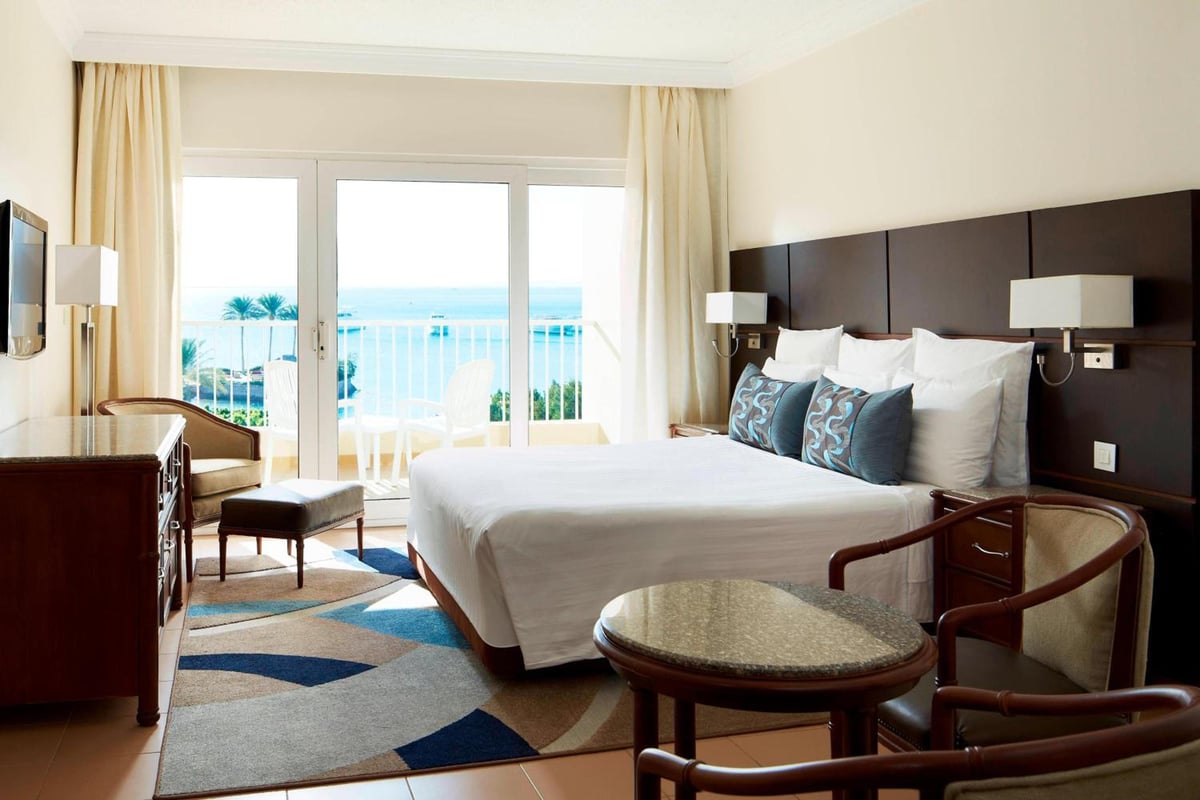 Marriott Hurghada Beach Resort, Deluxe King Room with Balcony and Sea View