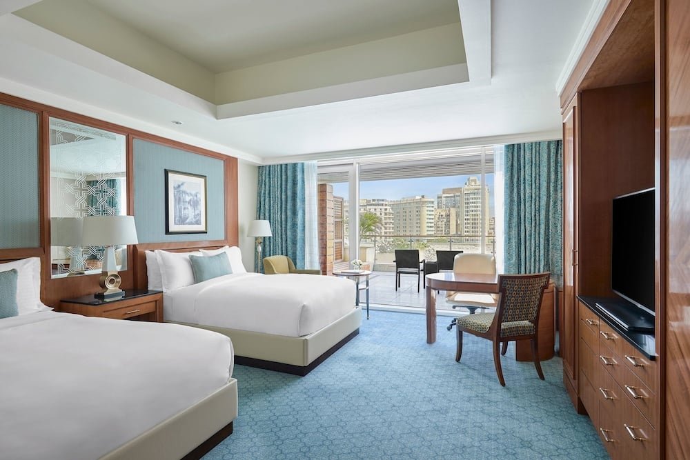 Nile Ritz-Carlton Cairo, Deluxe Room 2 Double Beds Smoking Terrace View